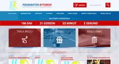 Desktop Screenshot of bytomskipolmaraton.pl