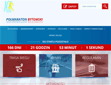 Tablet Screenshot of bytomskipolmaraton.pl